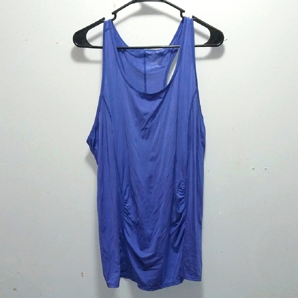Motherhood Blue Racerback Tank Top XL